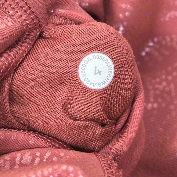 Lululemon Wunder Under High-Rise Crop 23" *Shine Acclimatize Soft Cranberry Pink - Picture 5 of 5